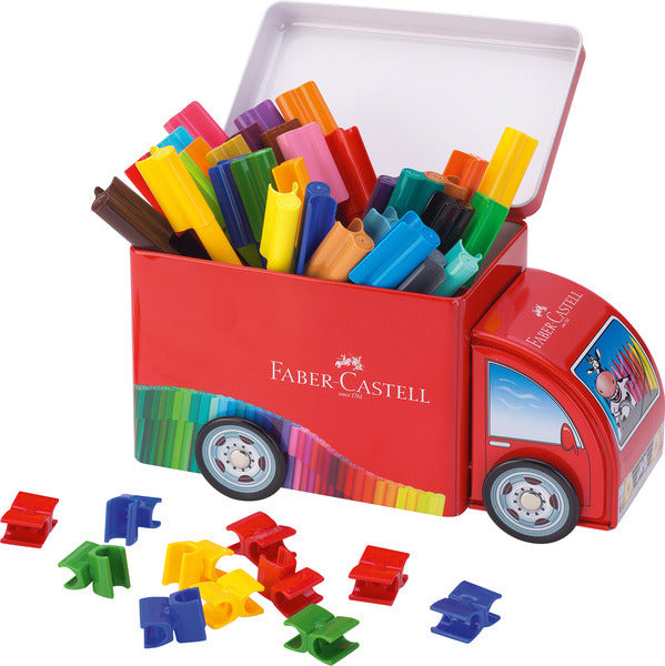 Faber Castell Faber Castell FC-155533 Felt-Connector 33 pezzi con 10 clip in camion