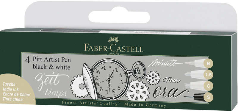 Faber Castell Faber Castell FC-167151 Penna da disegno Faber-Castell Set Pitt Artist Pen in bianco e nero