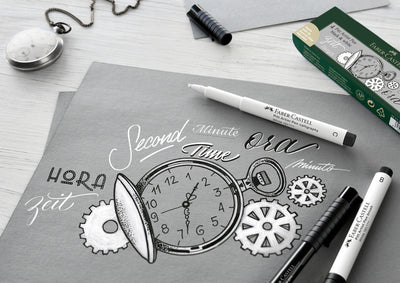 Faber Castell Faber Castell FC-167151 Dibujo Pen Faber-Castell Set Pitt Artist Pen en blanco y negro