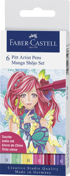 Faber Castell Faber Castell FC-167155 Marcador de cartel Faber-Castell Pitt Artista Pen Manga Enui Shôjo