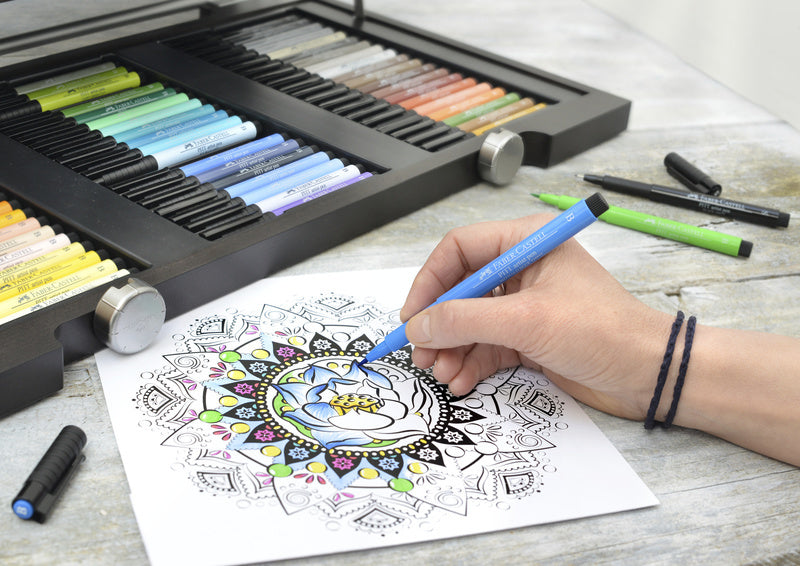 Faber Castell Faber Castell FC-167398 Penna per l'artista Penna Drawing Pitt 251 Silver