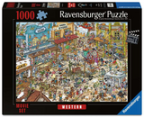 Puzzle Ravensburger set cinematografico western - 1000 pezzi. - afbeelding 1