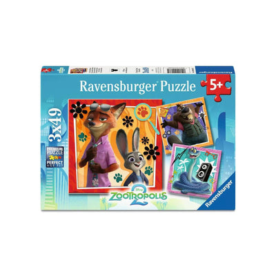 Ravensburger jigsaw puzzle zootopia 2 - 3x49pcs.