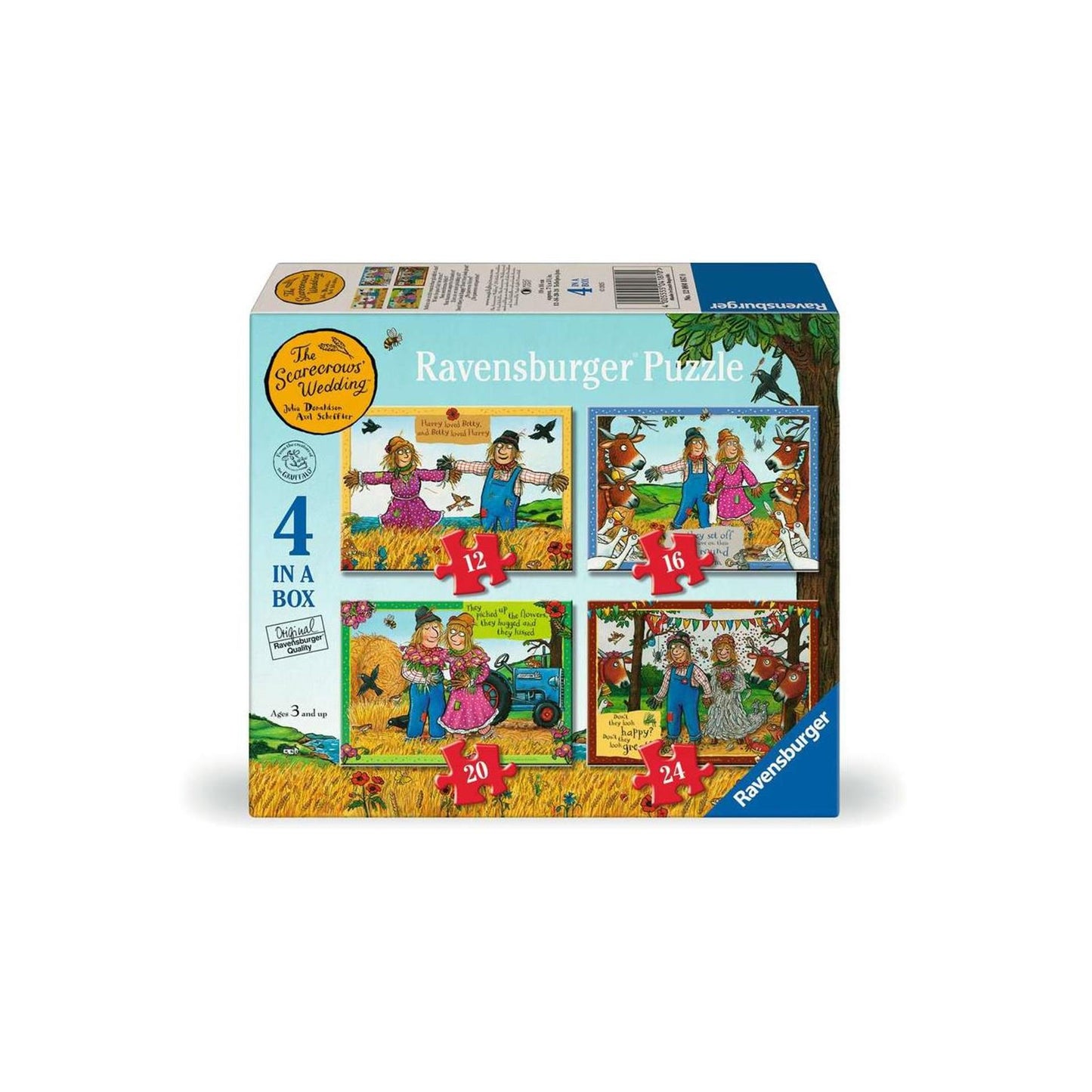 Puzzle Ravensburger Matrimonio alla fattoria - 4 puzzle