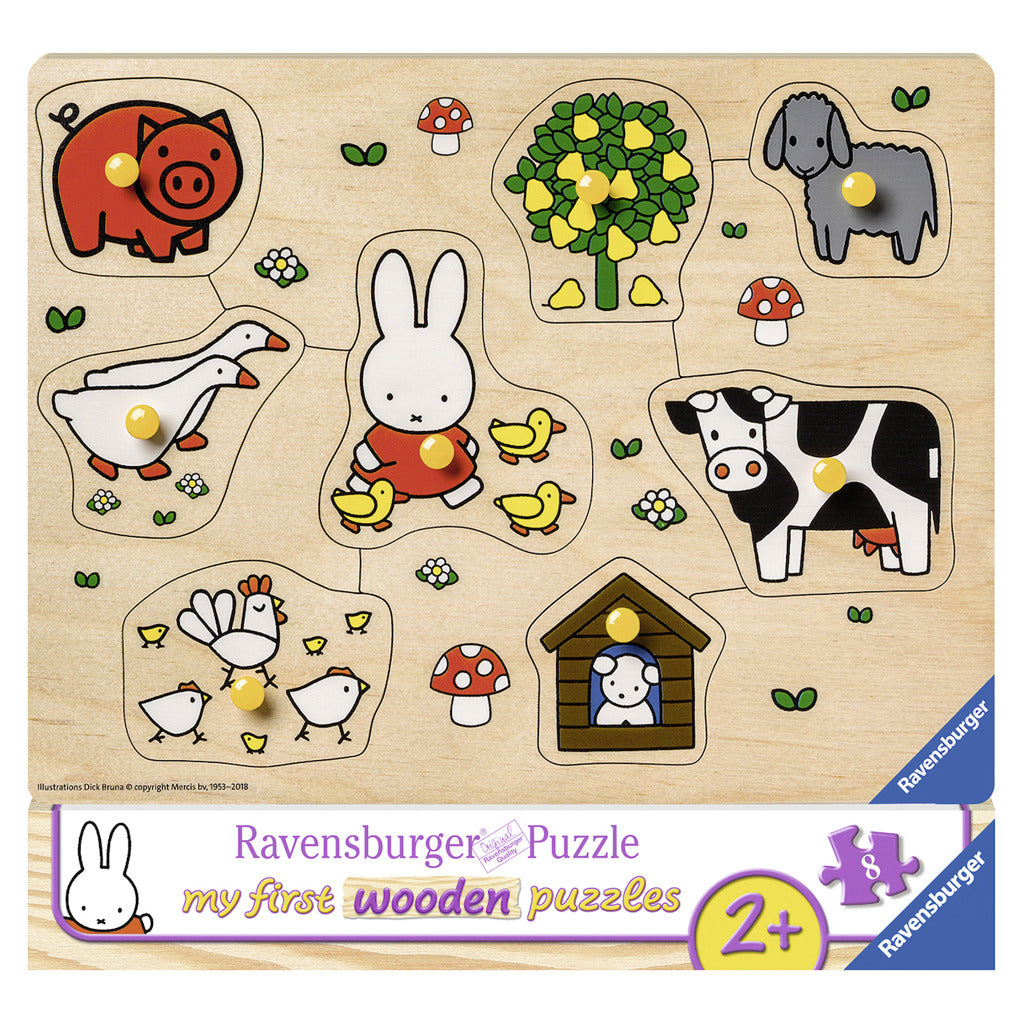 Ravensburger noppen rompecabezas en la granja 8st.