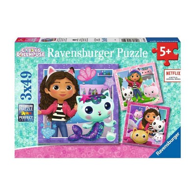 RAVENSBURGER - Gabby's Doll House che posa il puzzle 3x49st.