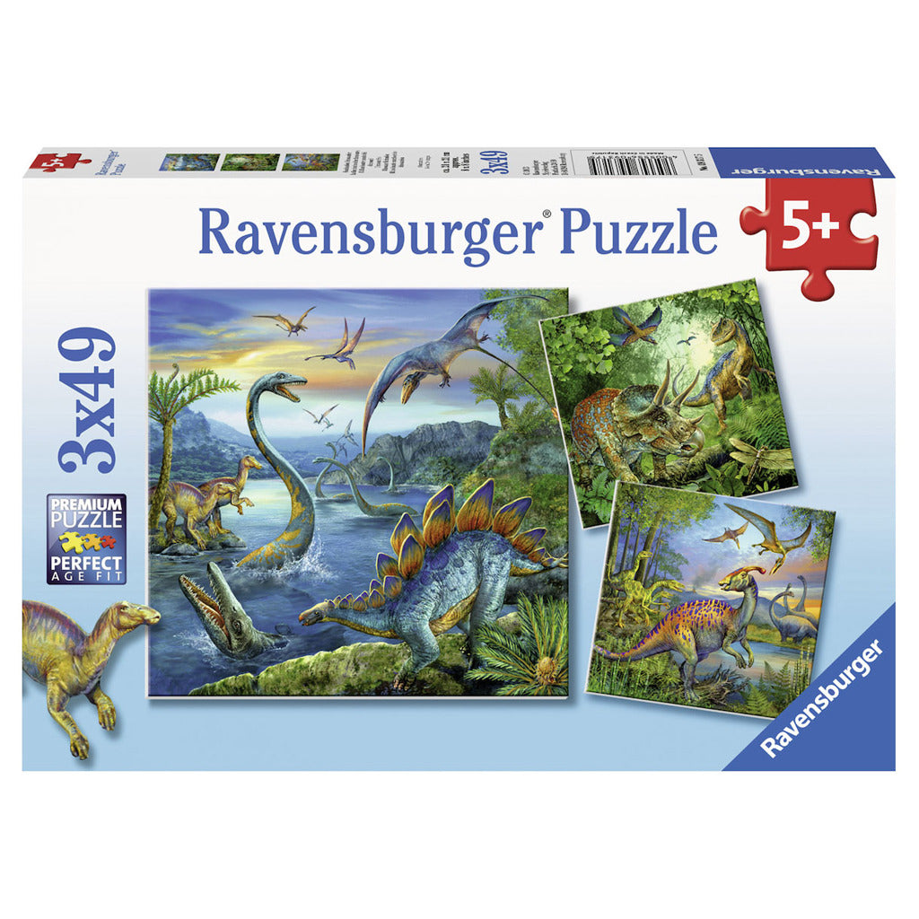 Ravensburger - Dinosaurios 3x49st.