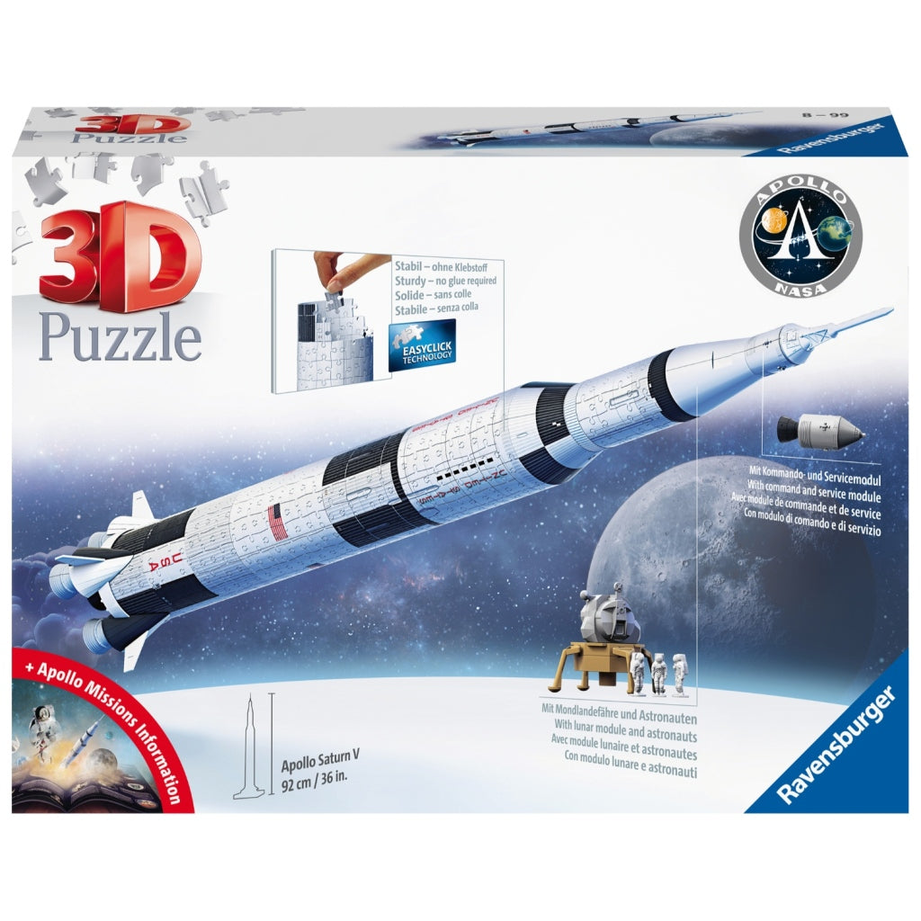 Ravensburger - 3D puzzle Apollo Saturno V 440st.