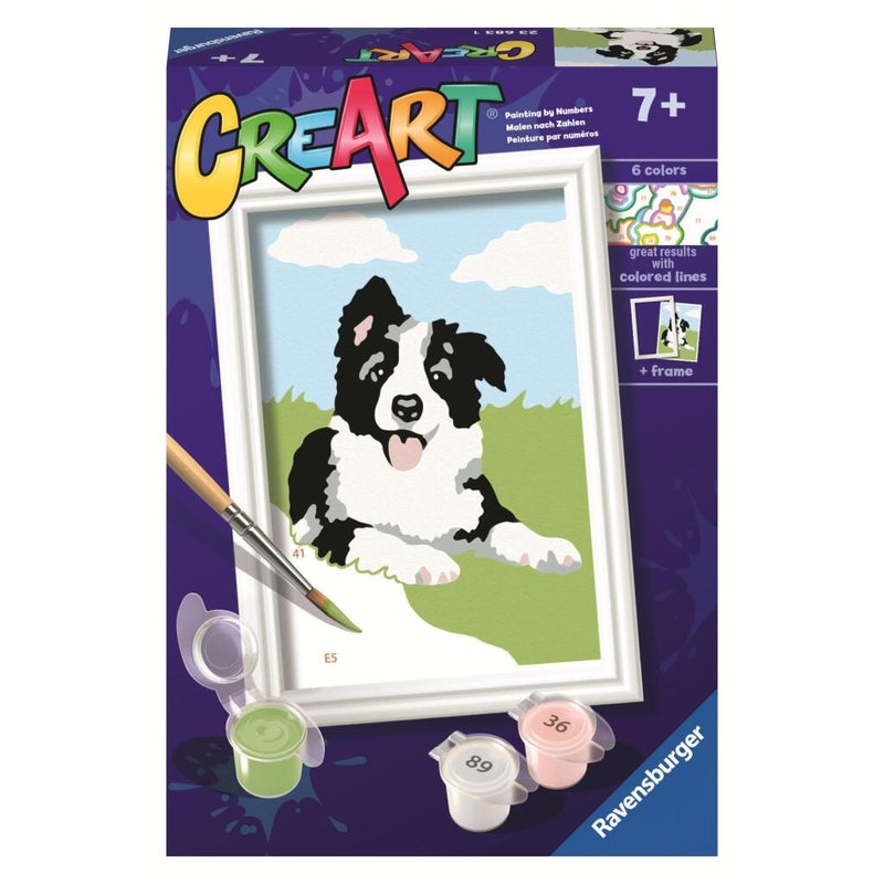 Ravensburger Pintura Creart en Número Border Collie