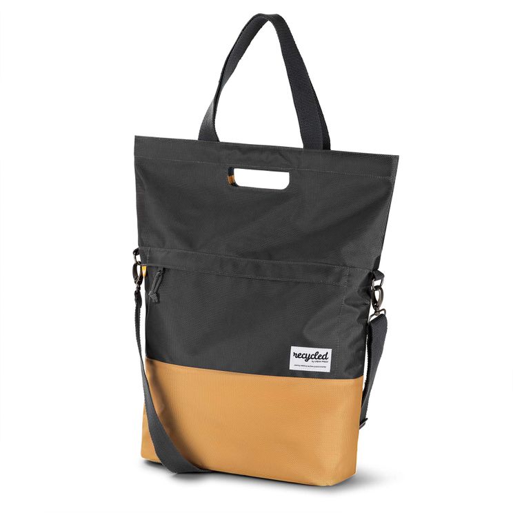 Borsa per biciclette da 20L a prova urbana - grigio -yellow - unisex - resistente all'acqua - materiale per animali domestici riciclati