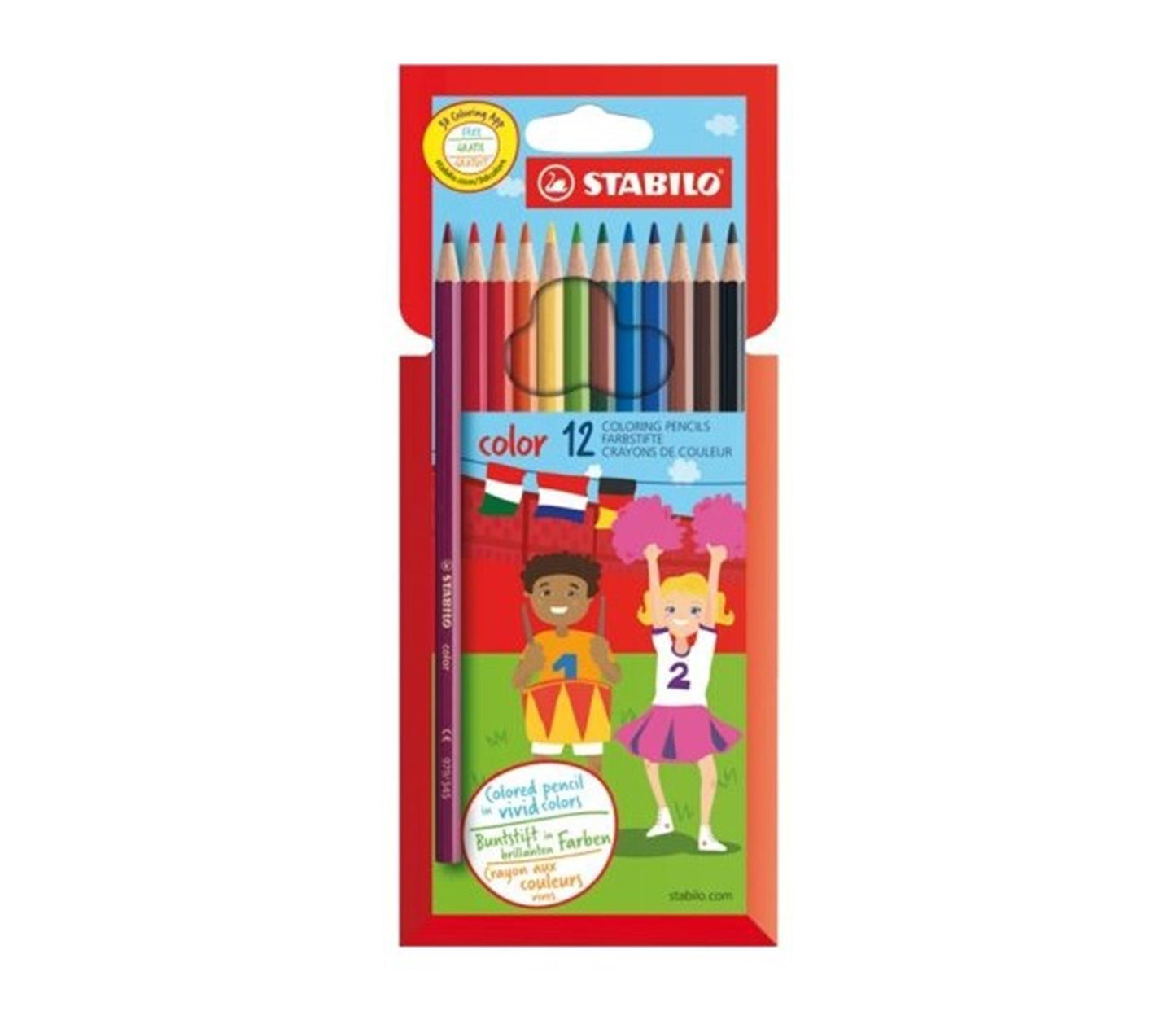 Stabilo color kleurpotlood etui 12