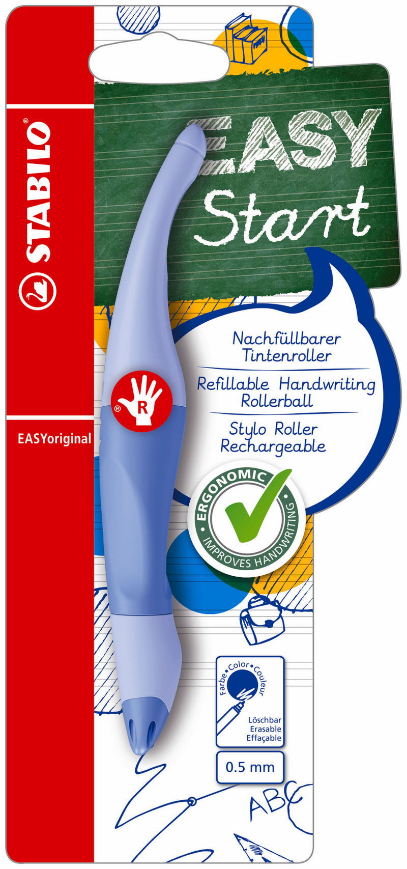 Stabilo Easyoriginal pastel derecho - azul claro