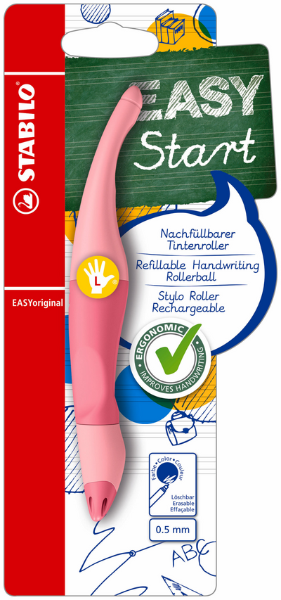 Stabilo easyoriginal rollerbalpen linkshandig poeder roze