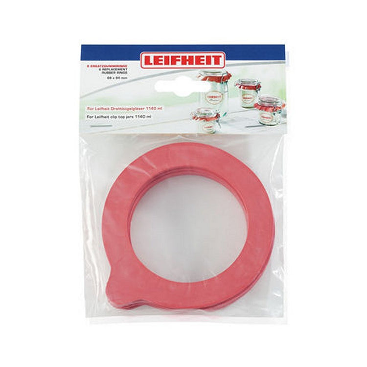 Leifheit 3216 rubberen weckringen 68x94 mm 6 stuks