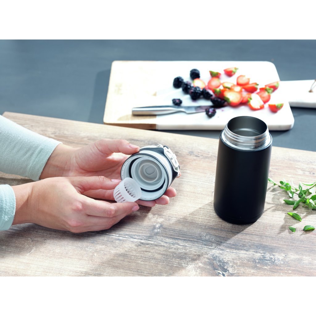 Leifheit Leifheit 3243 Flip isoleerbeker 350 ml nero