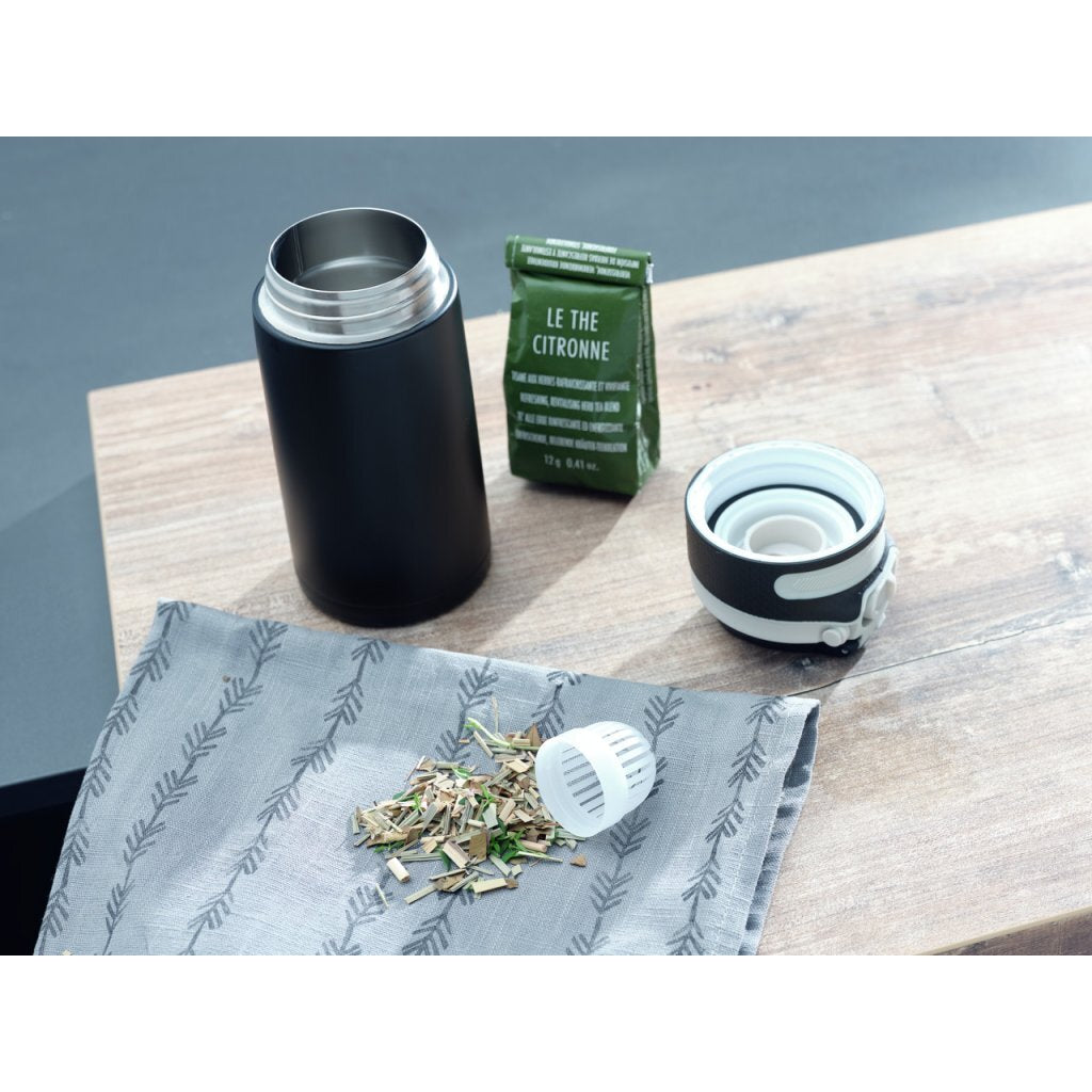Leifheit Leifheit 3243 Flip isoleerbeker 350 ml nero