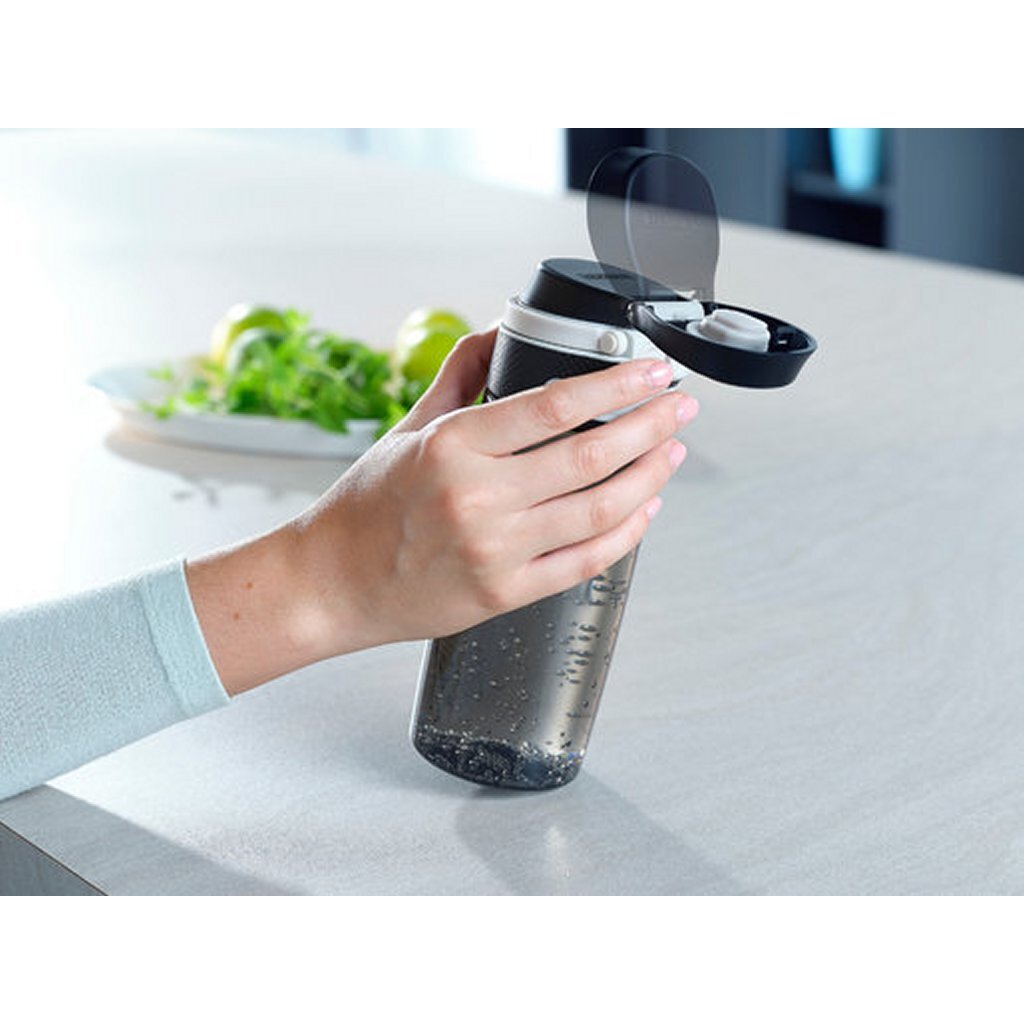 Leifheit Leifheit 3261 Flip Tritan Bottle Bottle de 550 ml Negro