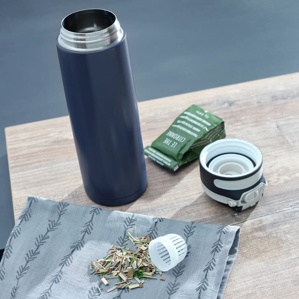 Leifheit Leifheit Thermosfless Flip 600 ml de azul oscuro