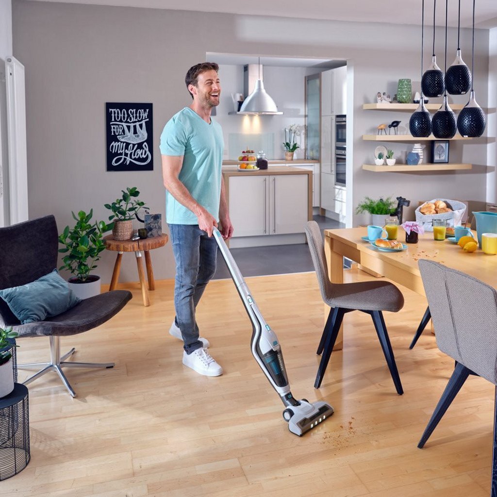 Aspirapolvere senza filo Leifheit 11927 Rotaro PowerVac bianco