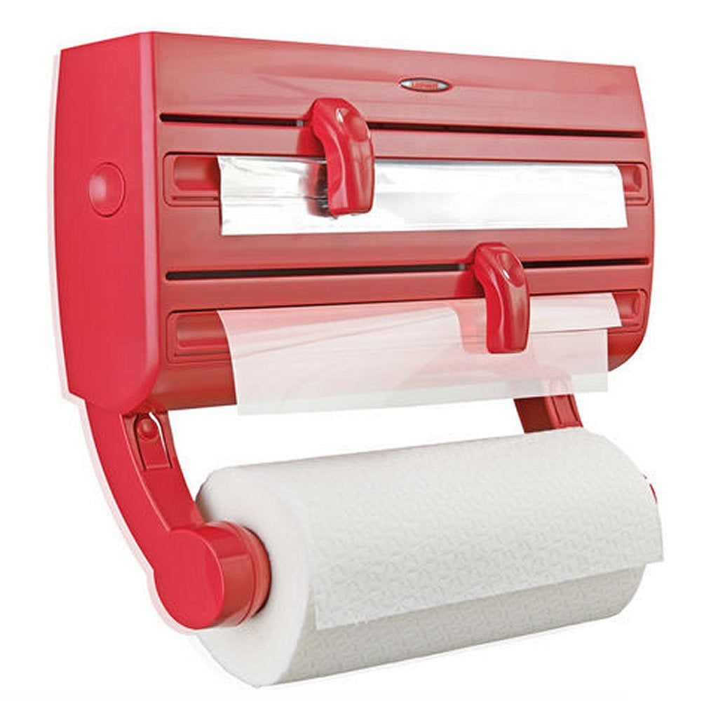 Leifheit Leifheit 25776 Parat F2 Modello a parete Porta di rotoli 3 rotoli rossi