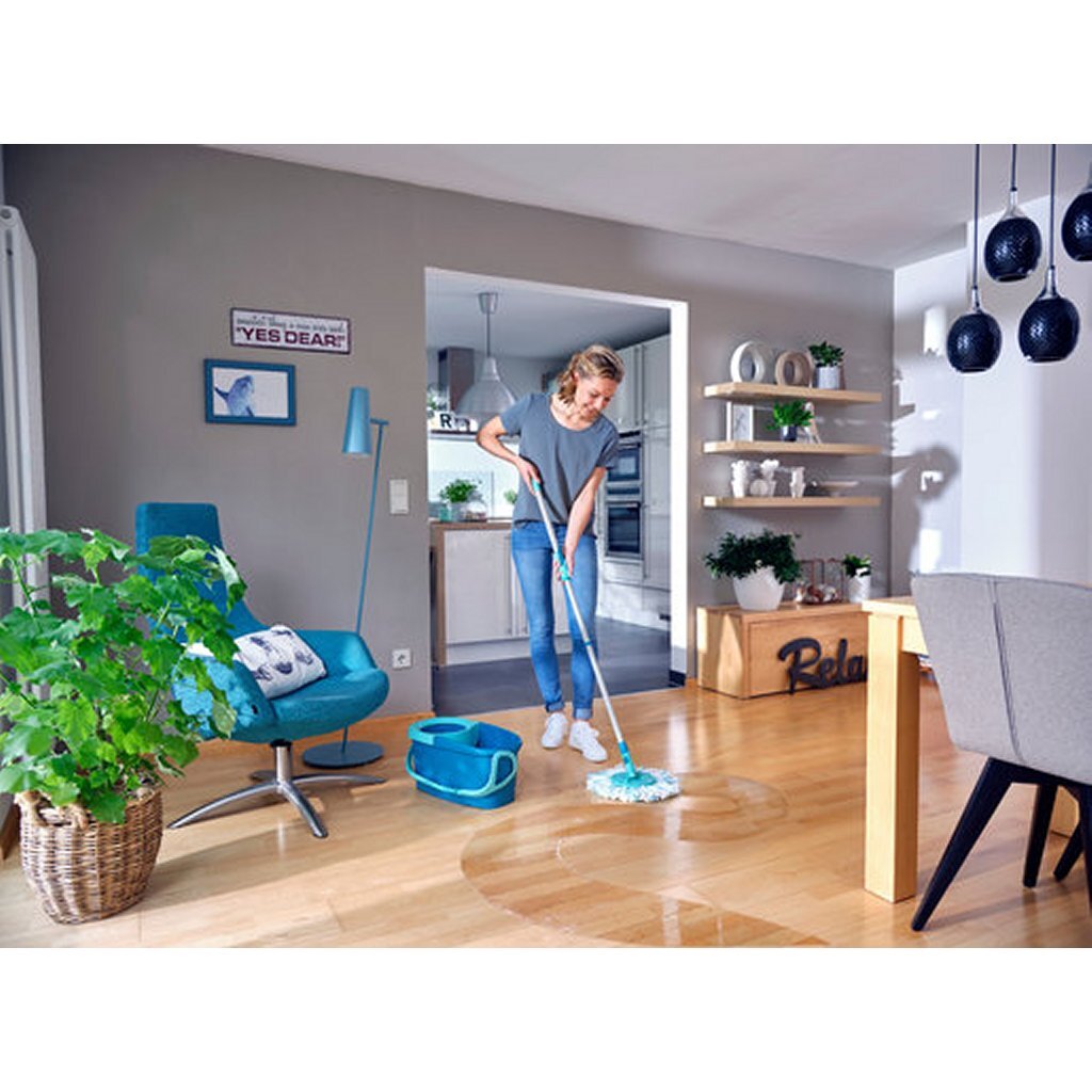 Leifheit mop set ergo blauw