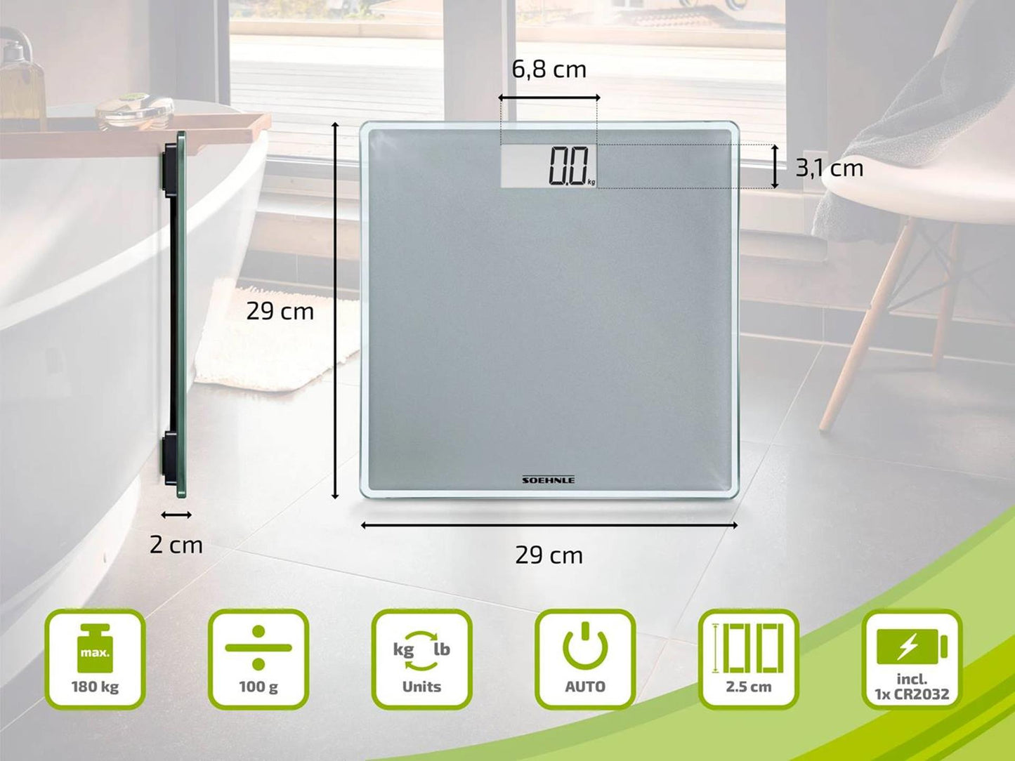 SOEHNLE SOEHNLE 63852 Sense Compact 300 Digital Persons Escala
