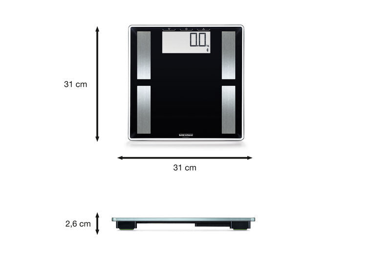 Soehnle Soehnle Body Analysis Scale Slese Sense Connect 50 180 kg Nero