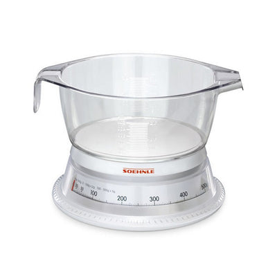 SOEHNLE SOEHNLE 65418 Vario Escala de cocina analógica con taza de medición 0.5L White