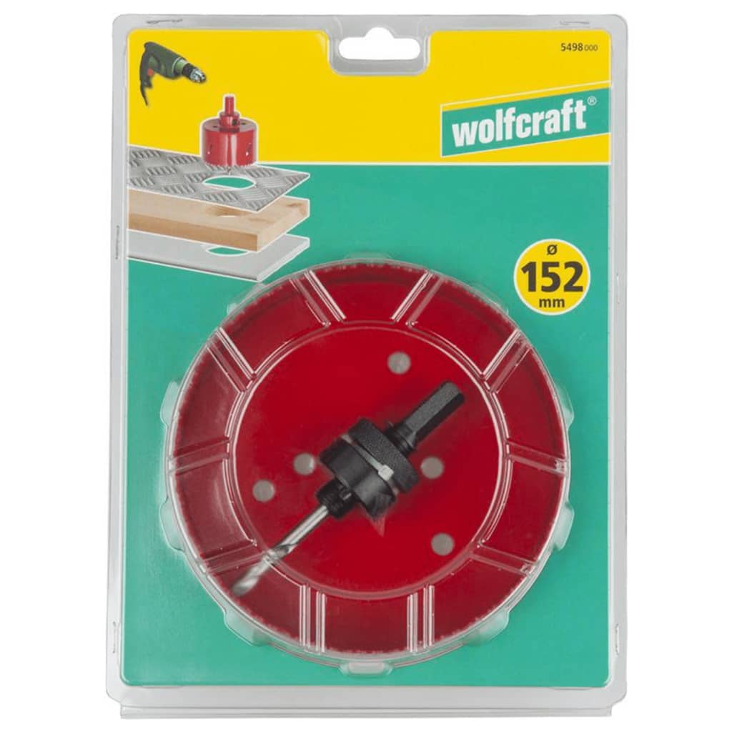 Wolfcraft Wolfcraft Hole Saw 152 mm bimetaal rosso 5498000