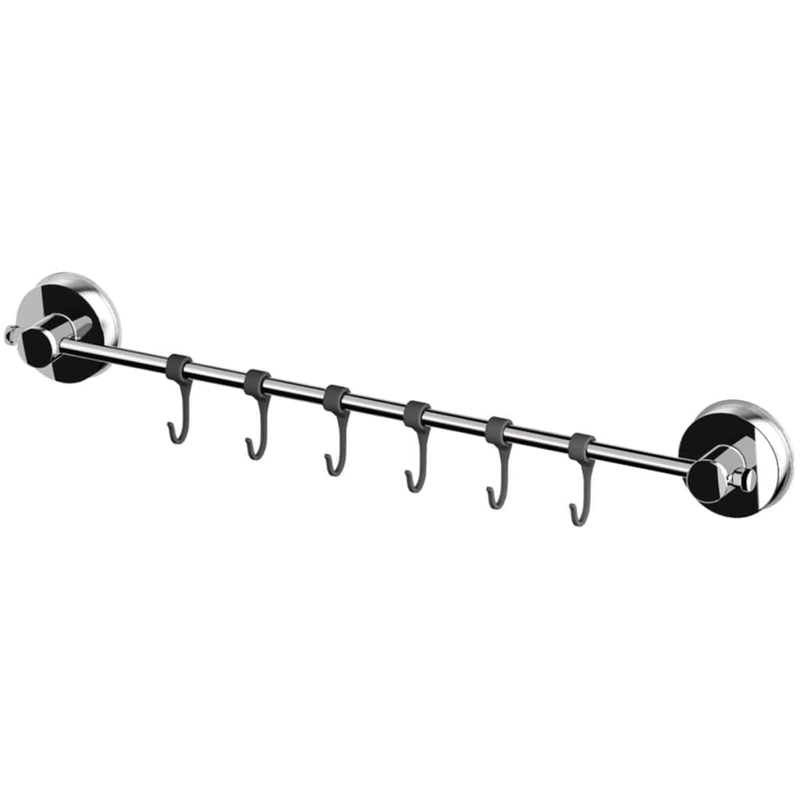 Asta di asciugamano Ridder Ridder con ganci 55.5x6.5x4,6 cm Chrome 12120100