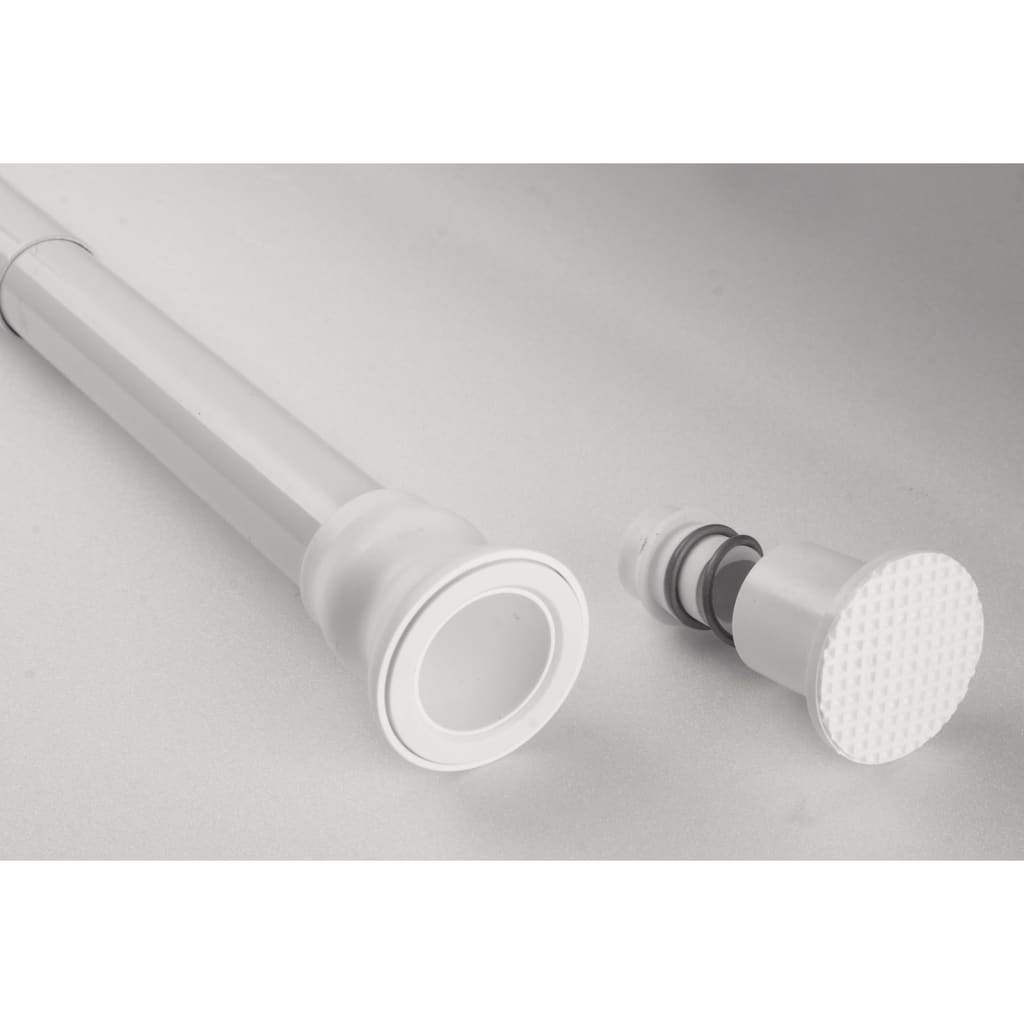 Ridder douchegordijnstang telescopisch 70-115 cm wit 55101
