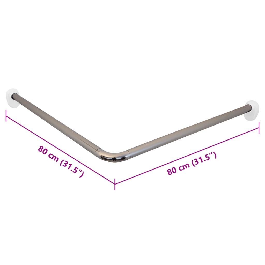 Ridder Ridder Corner Doccia tende a tenda 80x80x2.5 cm cromo
