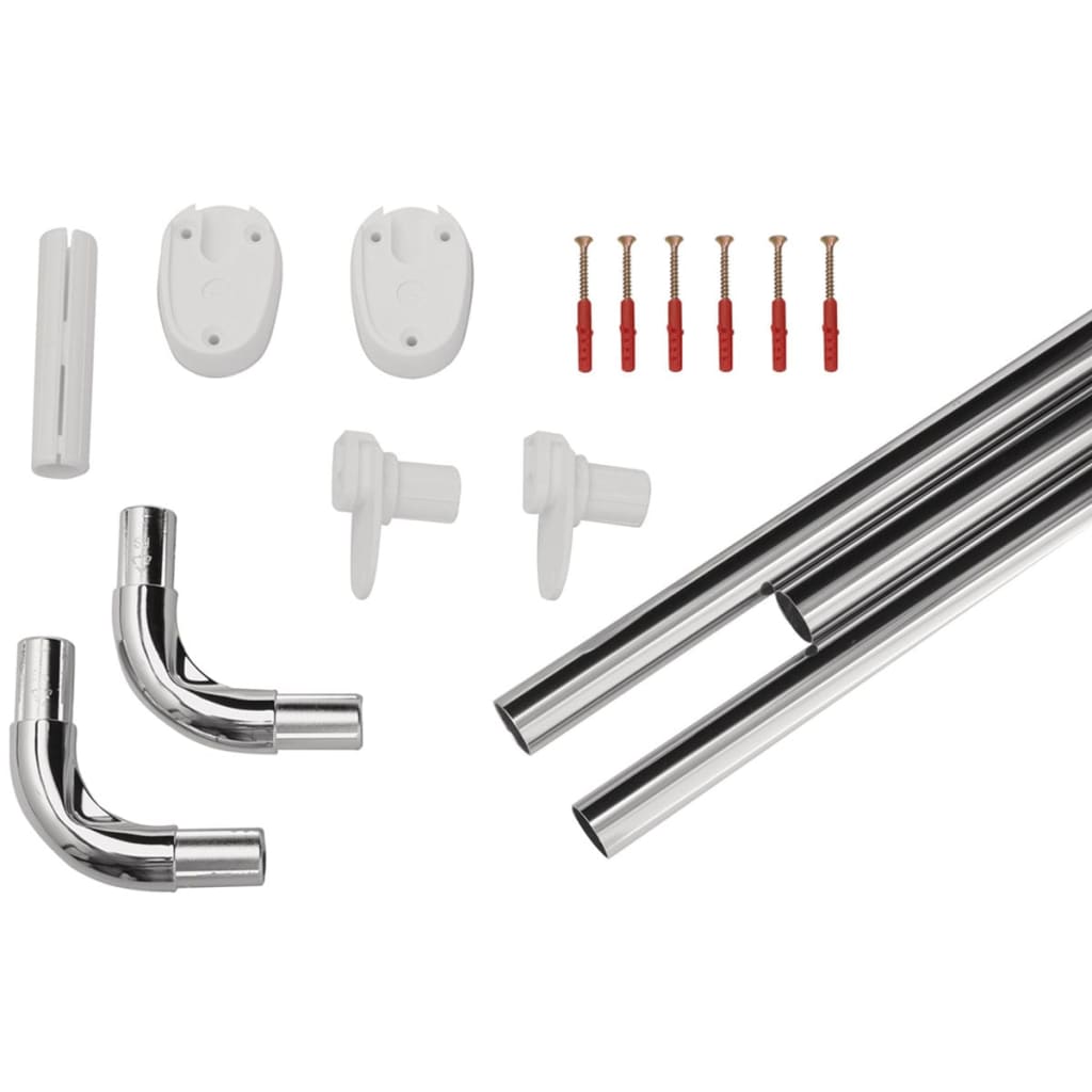 RIDDER RIDDER CURCH DOCHE DOCHE CURIL RAIL UNIVERSAL 25 MM CHROME 59500