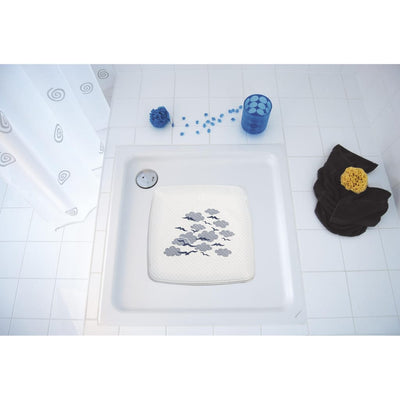 Ridder Ridder Shower Mat Helgoland 54x54 cm blanco y azul