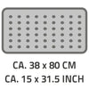 Ridder badmat anti-slip playa 80x38 cm zwart 68310