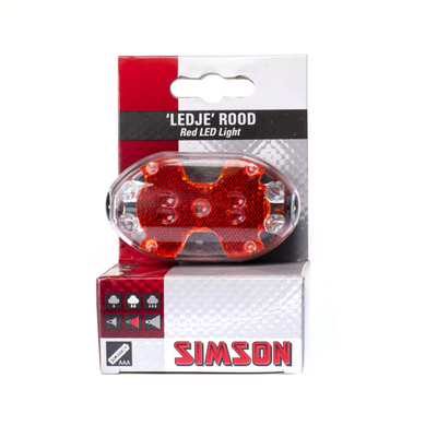 Simson LED trasero rojo
