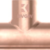 Tee in rame Kirchhoff, nudo, 28 mm, 3 prese, (5130) - 989046055
