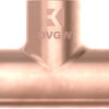 Tee in rame Kirchhoff, nudo, 18 mm, 3 prese, (5130) - 989044017