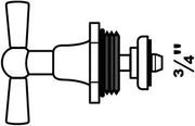 Kirchhoff toggle bovendeel, blanco, 3 4 - 986163355 - afbeelding 2