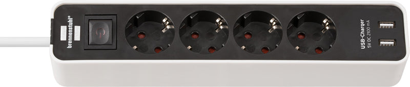 Brennenstuhl Ecolor Socket 4 volte + 2x USB