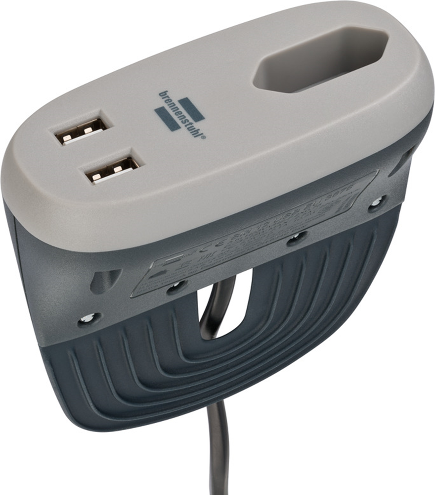Brennenstuhl Estilo Prese per banca con funzione di ricarica USB