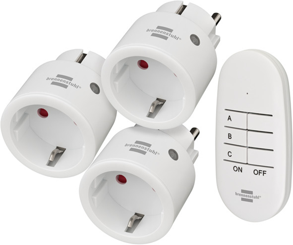 Brennenstuhl draadloze stopcontactschakelaar set - 3 stekkers