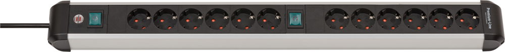 Brennenstuhl Premium-Alu-Line Socket 12 Time