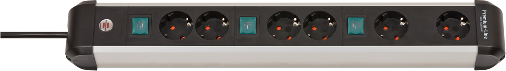 Brennenstuhl Premium-Alu-Line Socket 6 Time
