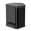 Hailo Hailo 0622-260 Öko duo più m bin pedale 2x 9l argento nero