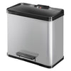 Hailo Hailo 0630-220 Öko duo più secchio di ledeal 17+9L in acciaio inossidabile argento