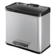 Hailo Hailo 0630-220 Öko duo più secchio di ledeal 17+9L in acciaio inossidabile argento