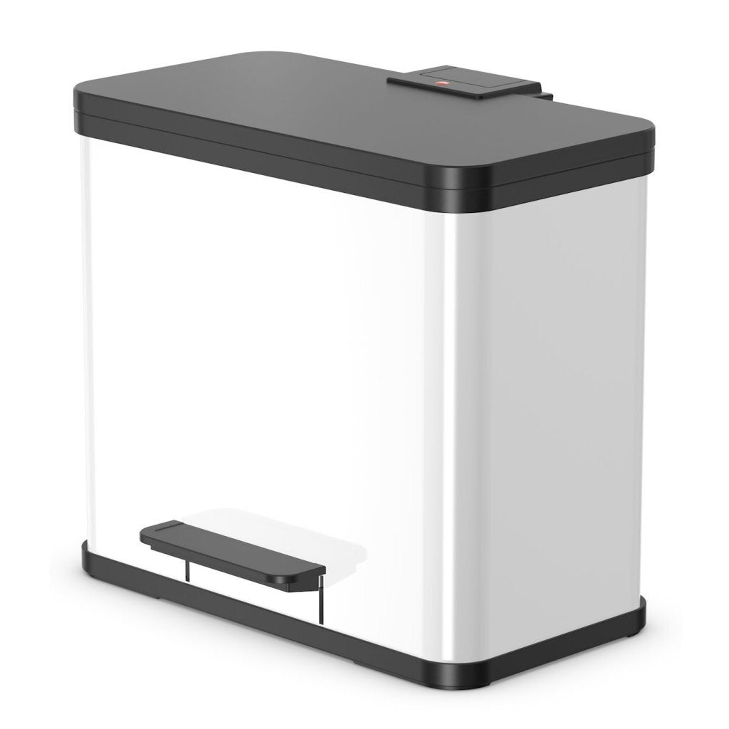 Hailo 0630-230 oko duo plus l pedaalemmer 17+9l wit zwart