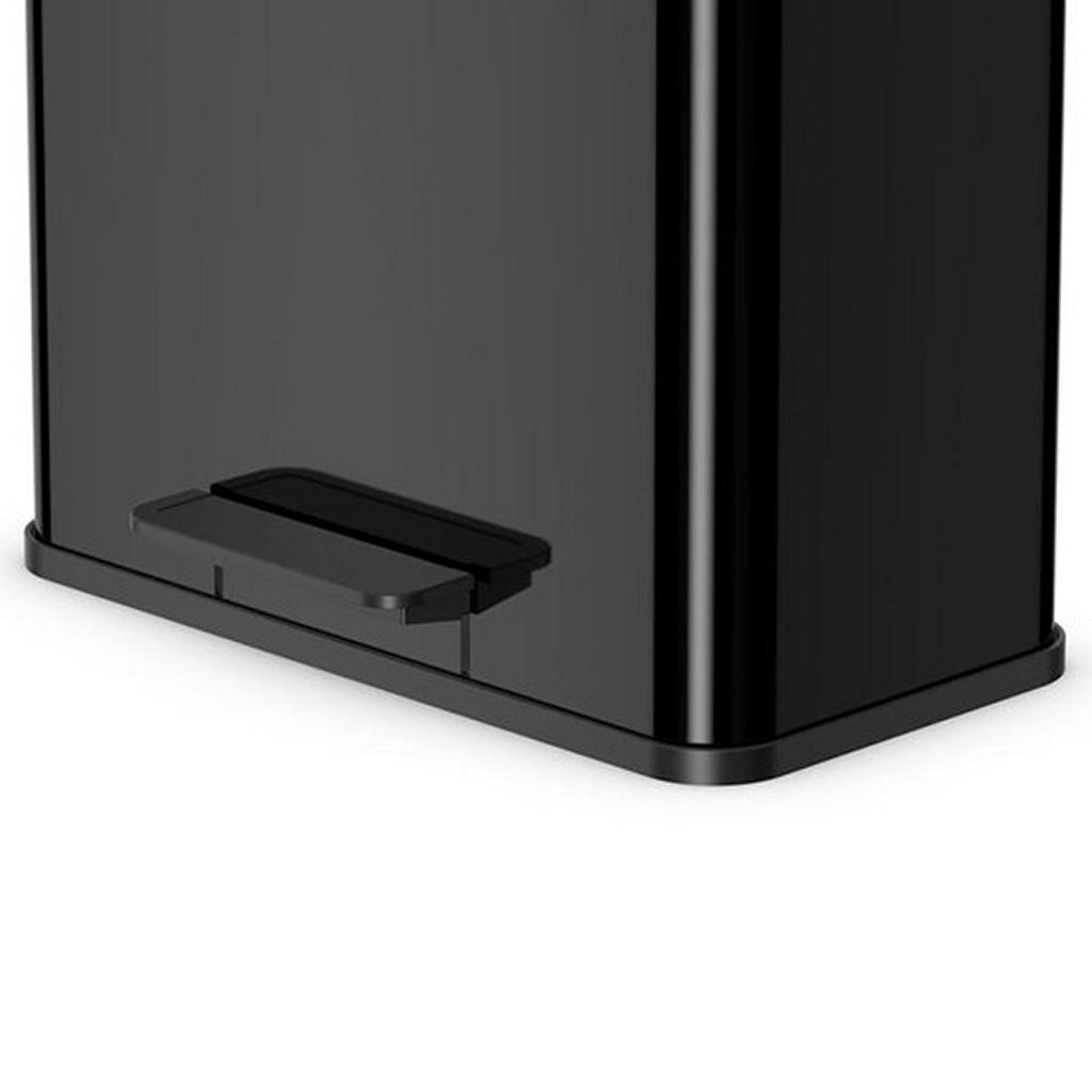 Hailo öko duo plus l prullenbak - 17l + 9l - zwart