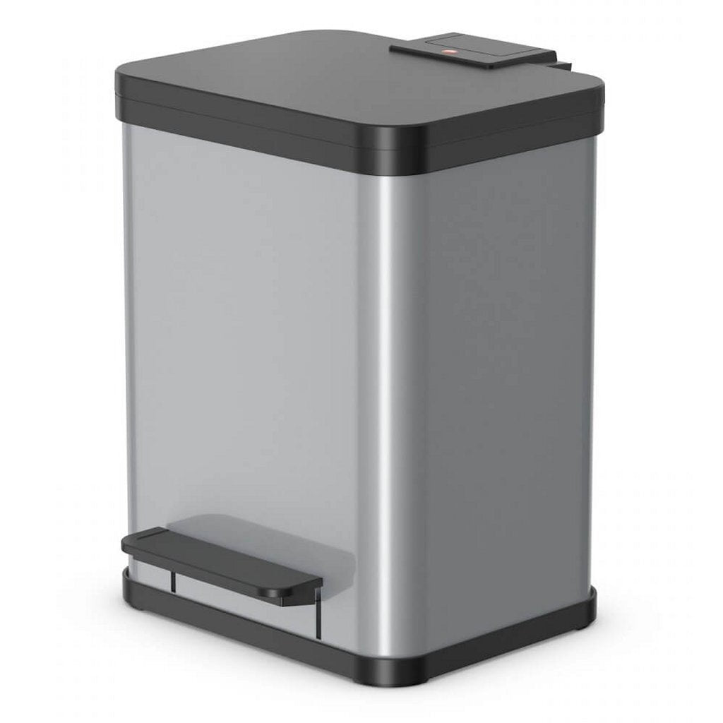 Hailo Hailo 0619-220 Öko Plus M Pedal Bin 17L Plata